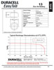 Duracell 13HPX8 13HPX Duracell hearing aid battery (replaces 13AP, 13HPX, A13, AC13E, DA13H, NR48, PR13H, PR48, PZA13, V13, V13A, V13AT, V13HM, ZA13)