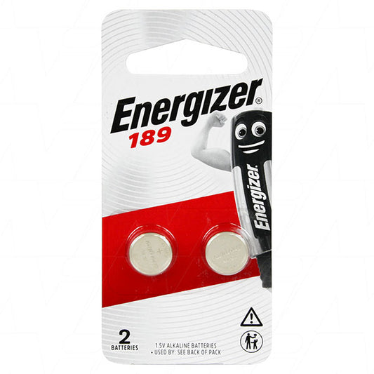 Energizer 189-BP2 189 Energizer Alkaline battery replaces 189, 189A, AG10, G10A, GP189, KA54, L1131, LR1130, LR54, RW89, V10GA