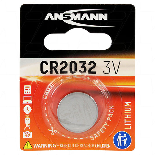 Ansmann CR2032-BP1(A) 5020122 Ansmann CR2032 Consumer Lithium Battery Coin Cell