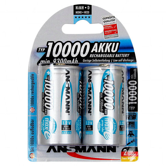 Ansmann 5030642-BP2 5030642 Ansmann D size NiMH Consumer Rechargeable Battery