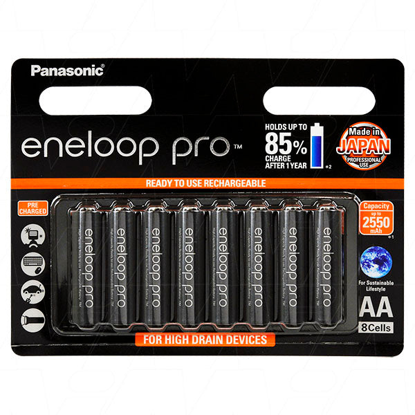 Panasonic BK-3HCCE/8BT Panasonic Eneloop Pro rechargeable AA battery