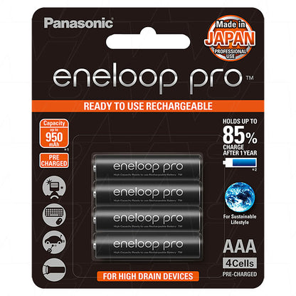 Panasonic BK-4HCCE/4BT Panasonic Eneloop Pro rechargeable AAA battery