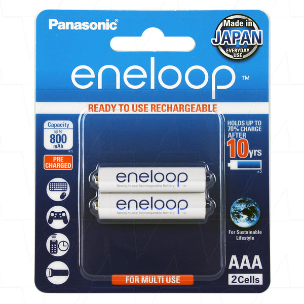 Panasonic BK-4MCCE/2BA BK-4MCCE Eneloop rechargeable AAA battery