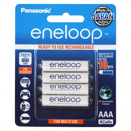 Panasonic BK-4MCCE/4BA BK-4MCCE Eneloop rechargeable AAA battery