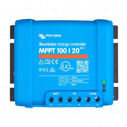 BlueSolar MPPT 100/20_48V Victron Energy BlueSolar 12V/24/36/48V 20A Solar Charge Controller MPPT Type SCC110020170R