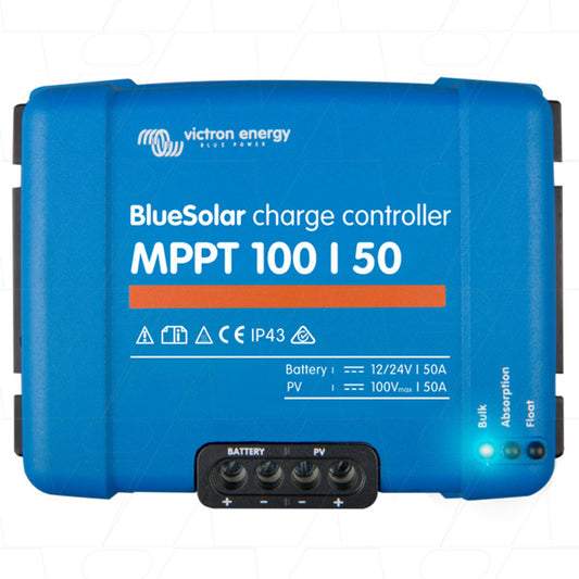 BlueSolar MPPT100/50A Victon Energy BlueSolar 12V/24V 50A Solar Charge Controller MPPT Type SCC020050200