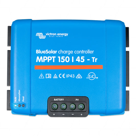 BlueSolar MPPT150/45-Tr Victron Energy BlueSolar 12V/24V/36V/48V 45A Solar Charge Controller MPPT Type 150/45-Tr SCC115045222