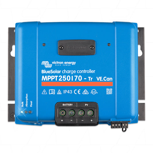 BlueSolar MPPT 250/70-Tr VE.Can Victron Energy BlueSolar 12V/24V/36V/48V 70A Solar Charge Controller MPPT Tr Type SCC125070441