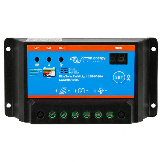 BlueSolar PWM-LC12/24V-10A Victron Energy 12V/24V 10A PWM LIGHT-CHARGE Solar Charge Controller SCC010010000