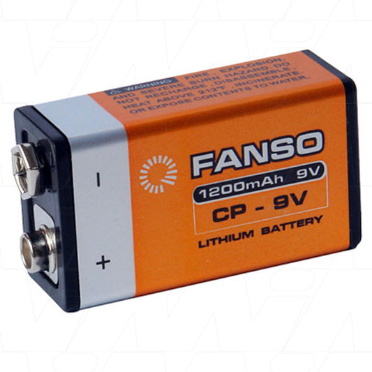 Fanso CP9V-BULK Fanso CP9V 9V size 1200mAh Lithium Battery