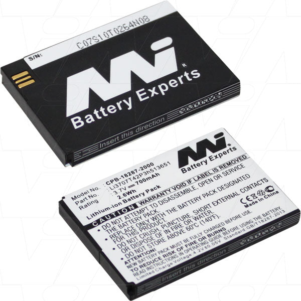 MI Battery Experts CPB-18287-2000-BP1 Mobile Phone Battery suitable for ZTE