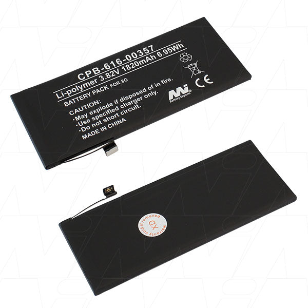 MI Battery Experts CPB-616-00357-BP1 Mobile Phone battery suitable for Apple iPhone 8