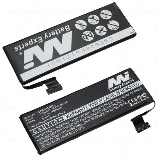 MI Battery Experts CPB-616-0611-BP1 Mobile Phone Battery suitable for Apple iPhone 5