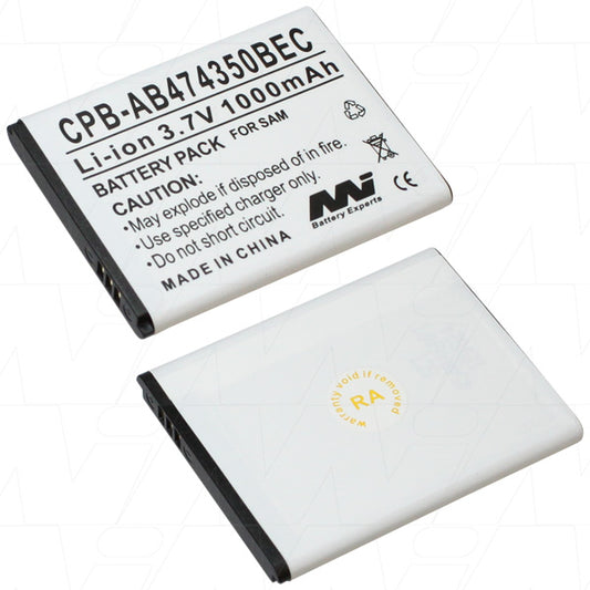 MI Battery Experts CPB-AB474350BEC-BP1 Mobile Phone battery suitable for Samsung Galaxy 5, Galaxy Europa, INNOV8