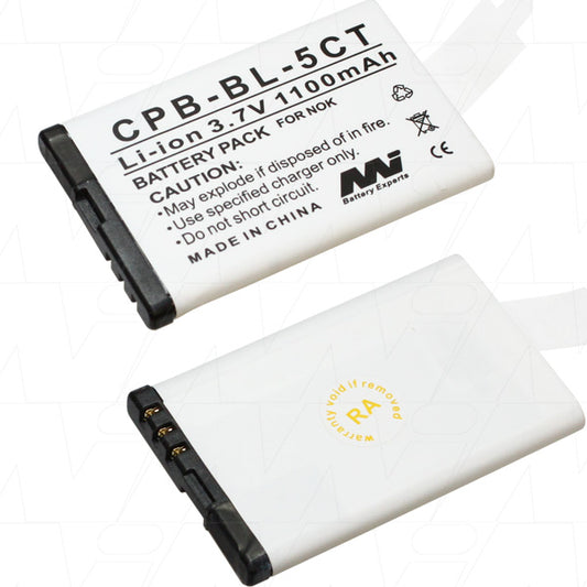 MI Battery Experts CPB-BL-5CT-BP1 Mobile Phone Battery suitable for Nokia 3720 Classic, 5220 XpressMusic, C3 Touch and Type