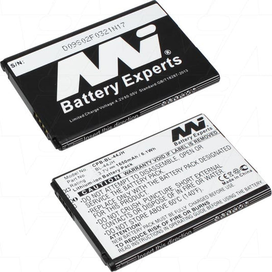 MI Battery Experts CPB-BL44JH-BP1 Mobile Phone battery suitable for LG Escape 4G, Motion 4G, Optimus L7, Optimus Regard, Splendor, Venice