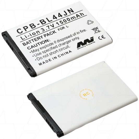 MI Battery Experts CPB-BL44JN-BP1 Mobile Phone battery suitable for LG Optimus Black, Optimus L2 / L3 / L3 Dual / L5, Optimus Net, Optimus Pro and more