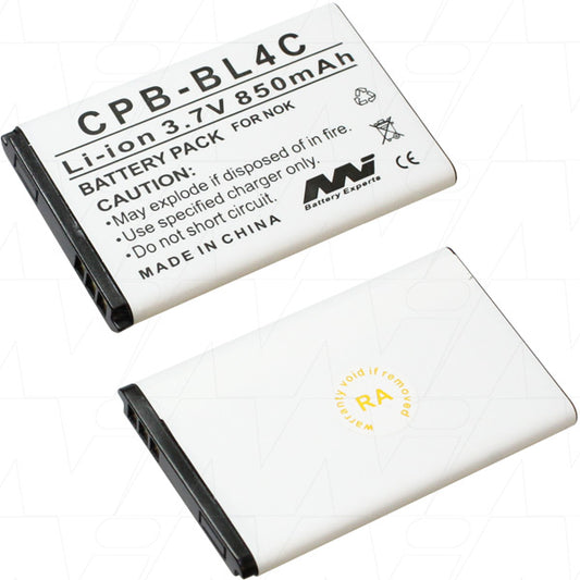 MI Battery Experts CPB-BL4C-BP1 Mobile Phone battery suitable for Nokia 2220 Classic / Slide, 3500 Classic, 6260 Fold and more