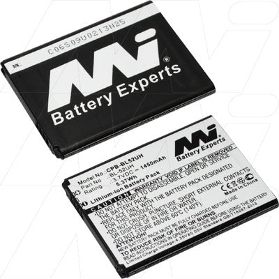 MI Battery Experts CPB-BL52UH-BP1 Mobile Phone battery suitable for LG Optimus Exceed 2, Optimus L65 / L70, Ultimate 2