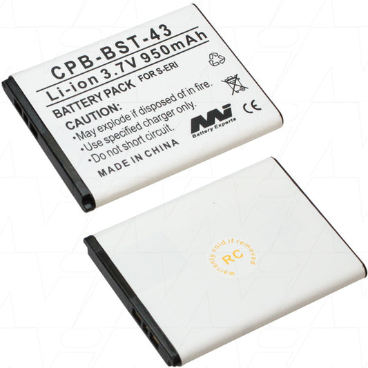 MI Battery Experts CPB-BST-43-BP1 Mobile Phone battery suitable for Sony-Ericsson U100i