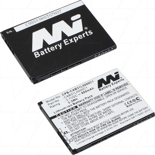 MI Battery Experts CPB-CAB31L0000C1-BP1 Mobile Phone Battery suitable for Alcatel One Touch 155 / 808 / 891 / 979