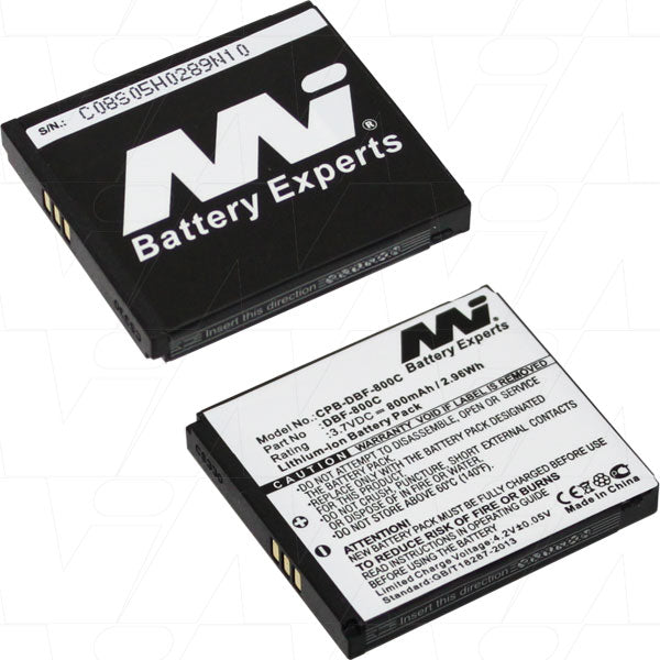 MI Battery Experts CPB-DBF-800C-BP1 Mobile Phone Battery suitable for Doro PhoneEasy 606 / 613 / 621 / 622