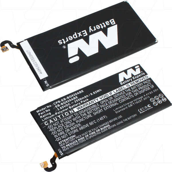 MI Battery Experts CPB-EB-BG920ABE-BP1 Mobile Phone Battery suitable for Samsung Galaxy S6