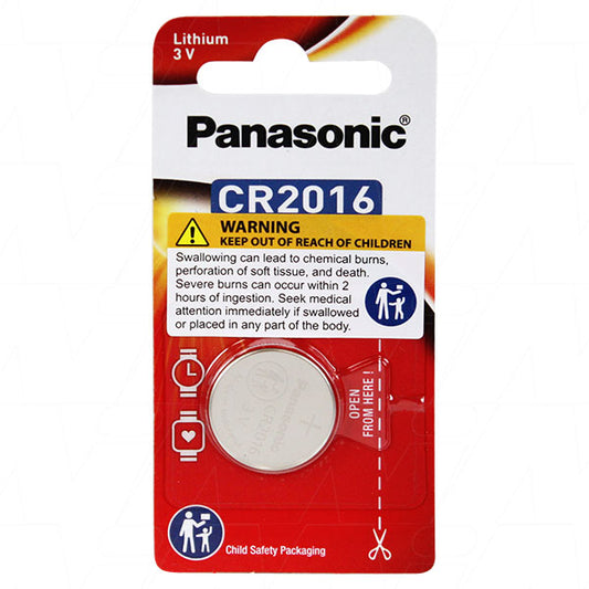 Panasonic CR2016-BP1(P) Panasonic CR2016 Consumer Lithium Battery Coin Cell