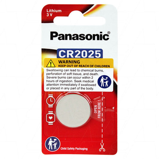 Panasonic CR2025-BP1(P) Panasonic CR2025 Consumer Lithium Battery Coin Cell