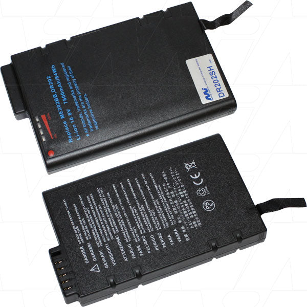 MI Battery Experts DR202SH Laptop battery suitable for Canon, EZBook, Epson, Highlander, Hitachi, Motorola, Samsung, Trigem