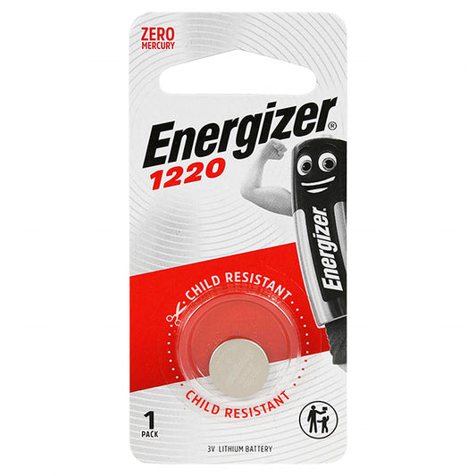 Energizer ECR1220-BP1 CR1220 3V Lithium Coin Cell Blister of 1