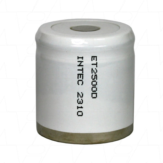 Intec ET2500D ET2500D 1/2D size industrial grade NiCd cylindrical battery