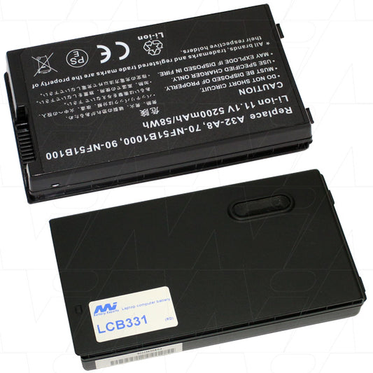 MI Battery Experts LCB331 Laptop battery suitable for Asus A8 series, A8000 series, N80 / N81 series, X80 series