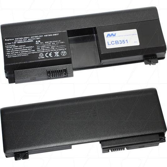 MI Battery Experts LCB351 Laptop battery suitable for Hewlett Packard Pavilion tx1000 series, tx2000 series