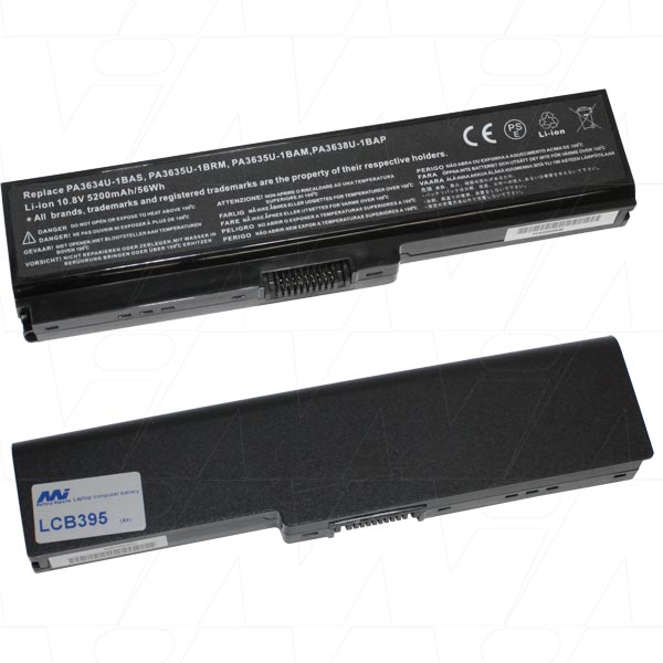 MI Battery Experts LCB395 Laptop battery suitable for Toshiba Dynabook, Portege, Satellite, Satellite Pro series