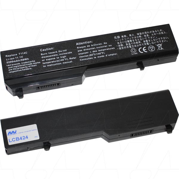 MI Battery Experts LCB424 Laptop battery suitable for Dell Vostro 1310, 1320, 1510, 1520, 2510