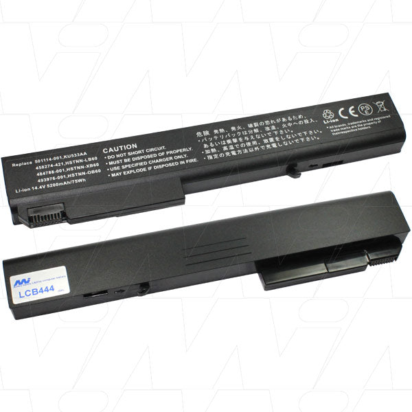 MI Battery Experts LCB444 Laptop battery suitable for Hewlett Packard EliteBook 8500 series, 8700 series