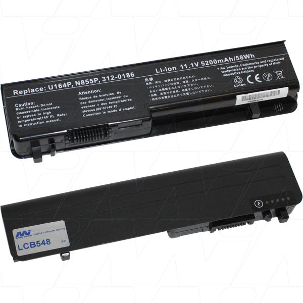 MI Battery Experts LCB548 Laptop battery suitable for Dell Studio 1745, 1747, 1749