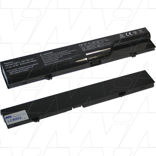 MI Battery Experts LCB553 Laptop battery suitable for Compaq, Hewlett Packard ProBook 4000s series