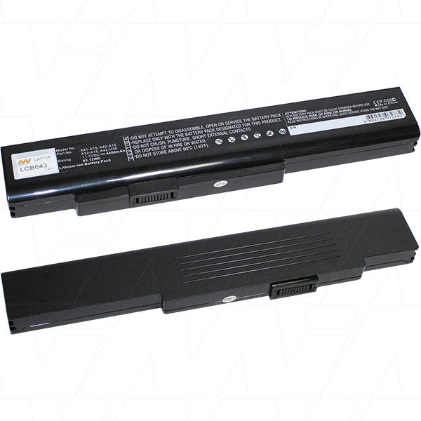 MI Battery Experts LCB643 Laptop battery suitable for MSI CR640DX/MX/X, Medion Akoya, Erazer series