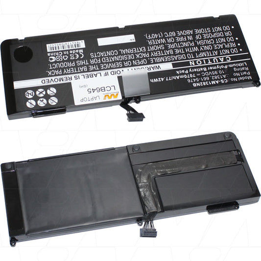 MI Battery Experts LCB645 Laptop battery suitable for Apple MacBook Pro 15.4 inch 2011/2012 version