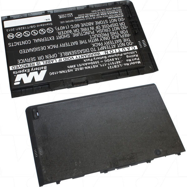 MI Battery Experts LCB721 Laptop battery suitable for Hewlett Packard EliteBook Folio 9470m, 9480m