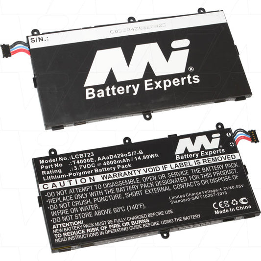 MI Battery Experts LCB723 Tablet battery suitable for Samsung Galaxy Tab 3 7.0, Galaxy Tab 3 Kids