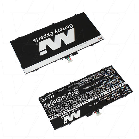 MI Battery Experts LCB731 Tablet battery suitable for Samsung Tab S 10.5 LTE, SM-T800 WiFi