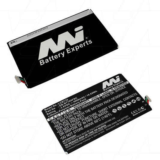 MI Battery Experts LCB732 Tablet battery suitable for Samsung Tab S 8.4, Klimt, SM-T700, SM-T707