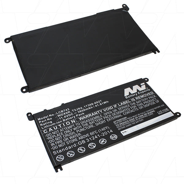 MI Battery Experts LCB743 Laptop battery suitable for Dell Inspiron 13