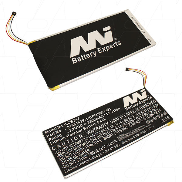 MI Battery Experts LCB747 Laptop battery suitable for Acer Iconia One 7