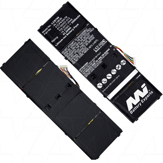 MI Battery Experts LCB769 Laptop battery suitable for Acer Aspire E15, R7 series, V5 series, V7 series