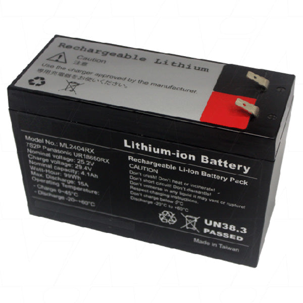 LIBM-ML2404RX Enepower 25.2V 4.1Ah LiIon Battery with Faston F2 terminals