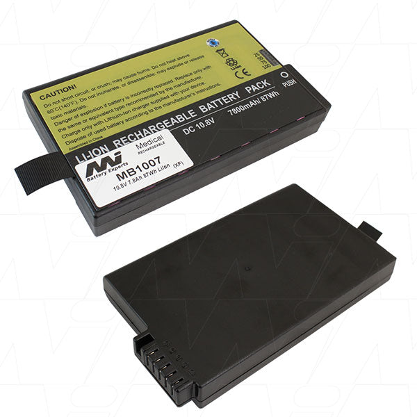 MI Battery Experts MB1007 Medical battery suitable for Philips Intellivue MP20 / MP30 / MP40 / MP50